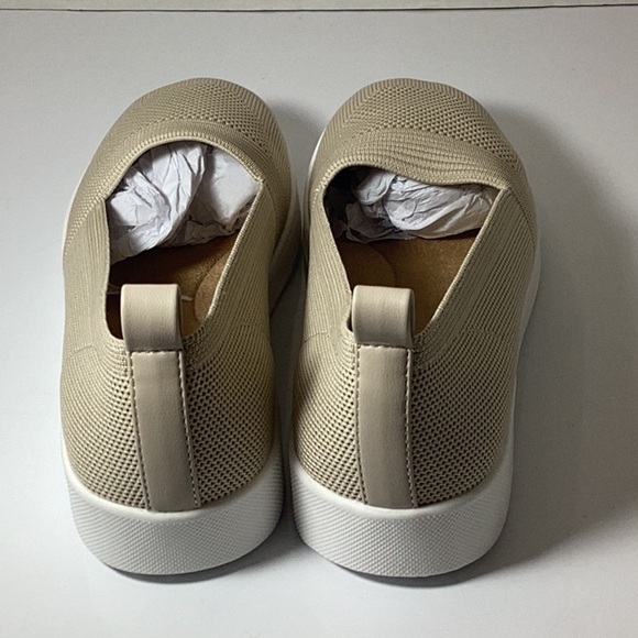 Women's Beige Slip-On Sneakers - Picture 9 of 12